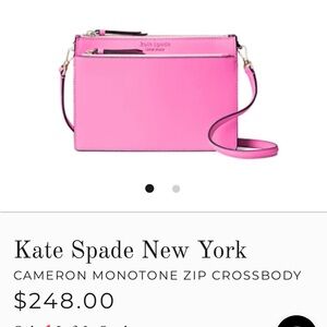 kate spade Pink Cameron Monotone Zip Crossbody Bag